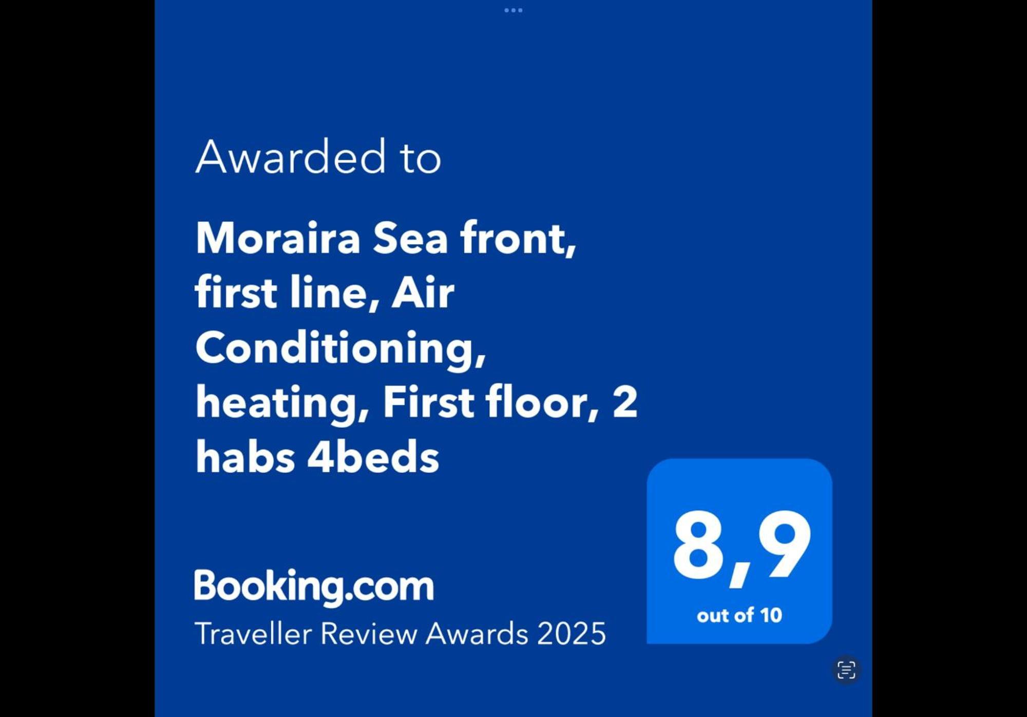 Moraira Sea Front, First Line, Air Conditioning, Heating, First Floor, 2 Habs 4Beds Kültér fotó